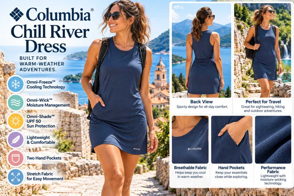 Columbia Chill River Dress with UPF 50 sun protection