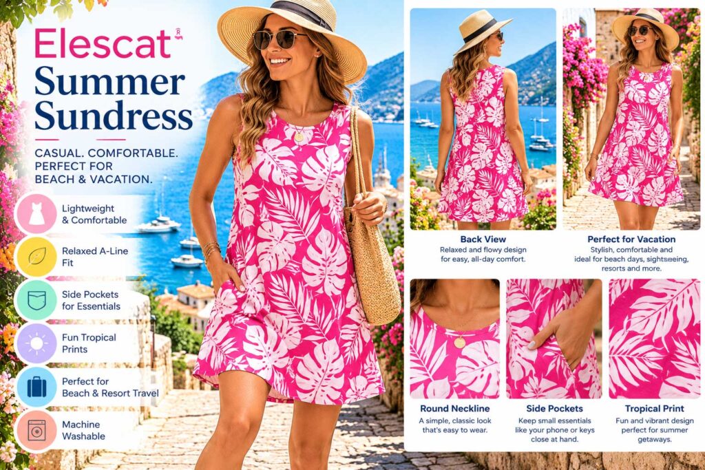 Elescat Summer Sundress