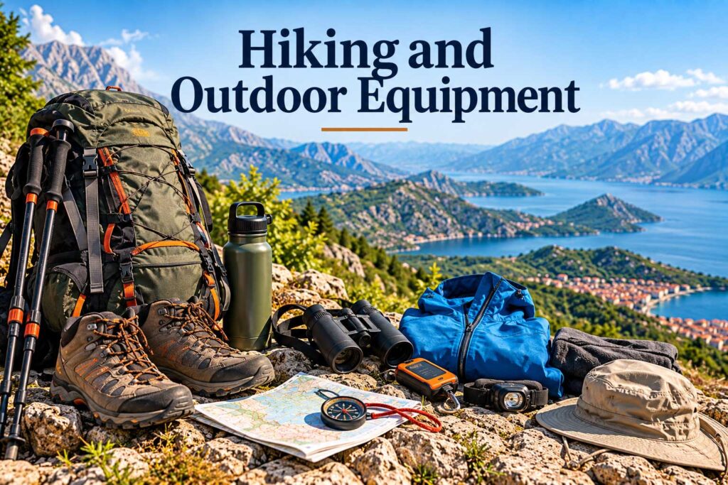Hiking and Outdoor Equipment waterproof travel gear Balkan hiking equipment