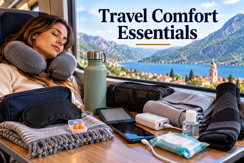 Travel Comfort Essentials lightweight travel gear
