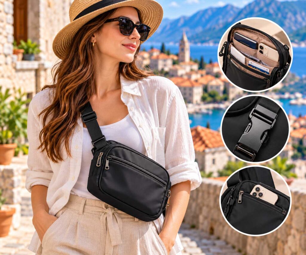 Anti-Theft Crossbody Travel Bag