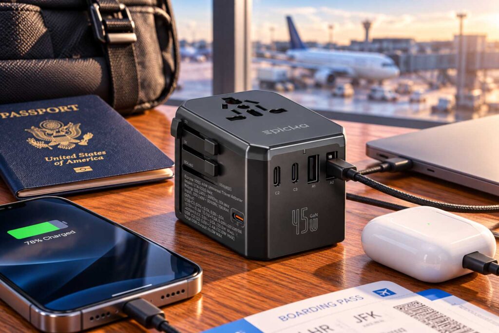 EPICKA Universal Travel Adapter cool travel gadgets