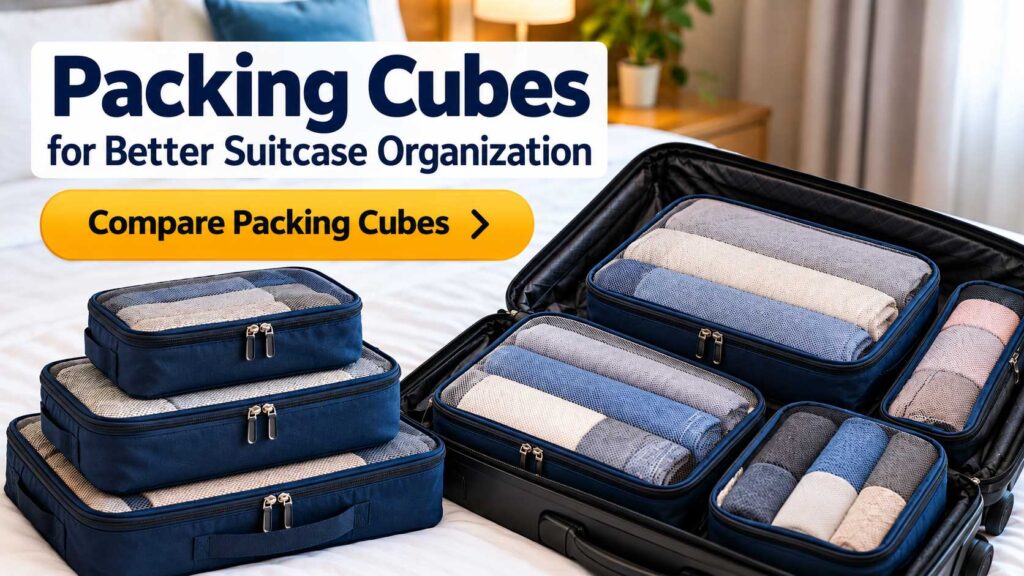 Packing Cubes for Better Suitcase Organization