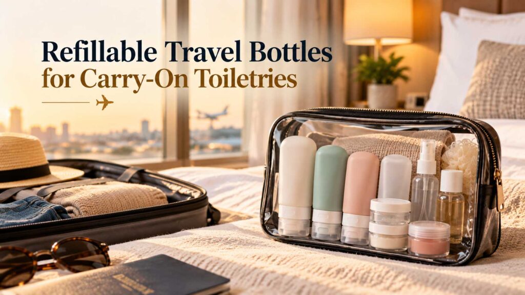 Refillable Travel Bottles for Carry-On Toiletries