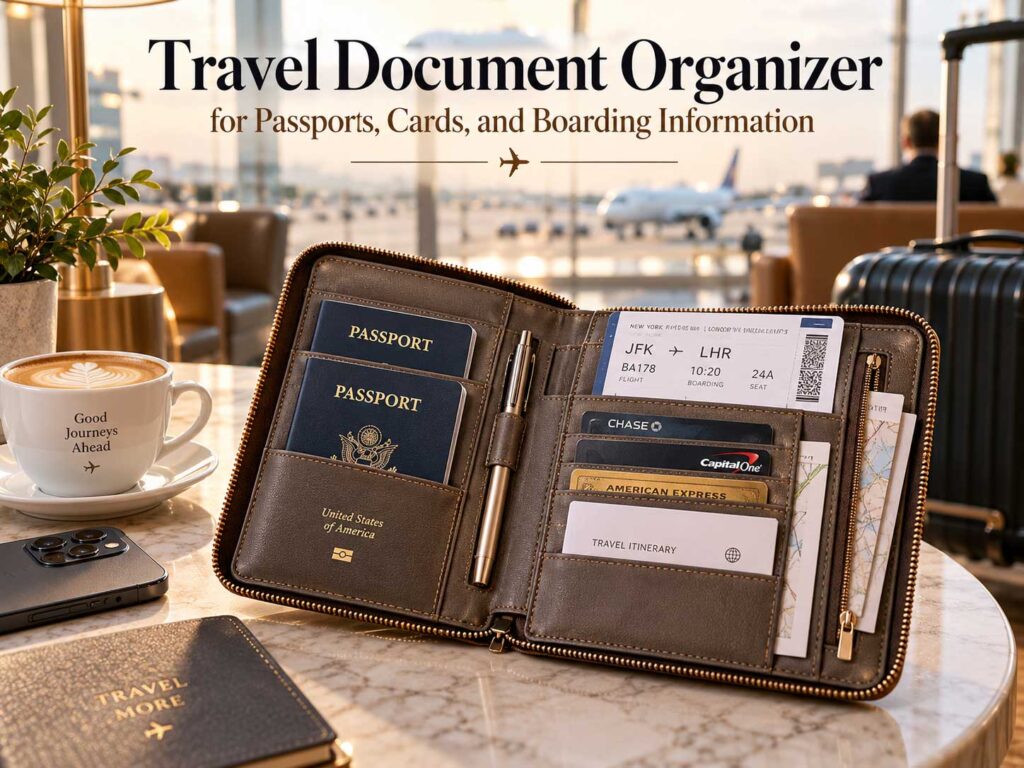 Travel Document Organizer for Passports