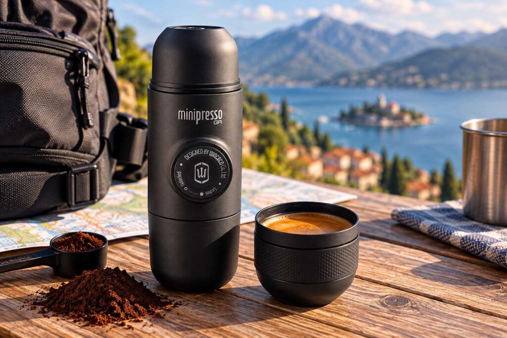 Wacaco Minipresso GR Portable Espresso Machine must-have travel gadgets