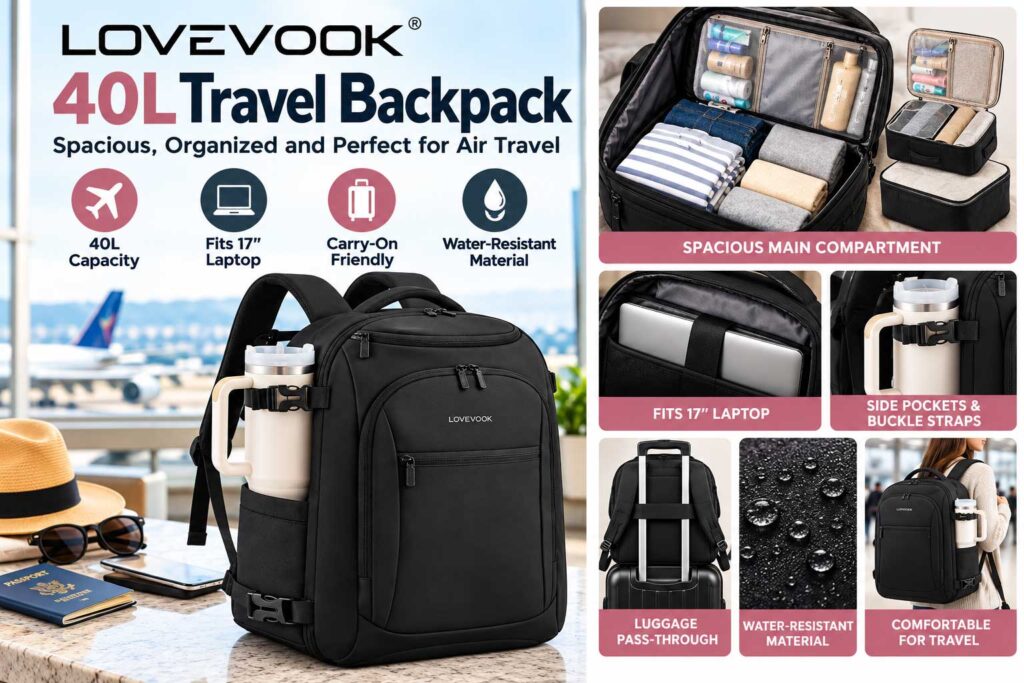 LOVEVOOK 40L Travel Backpack