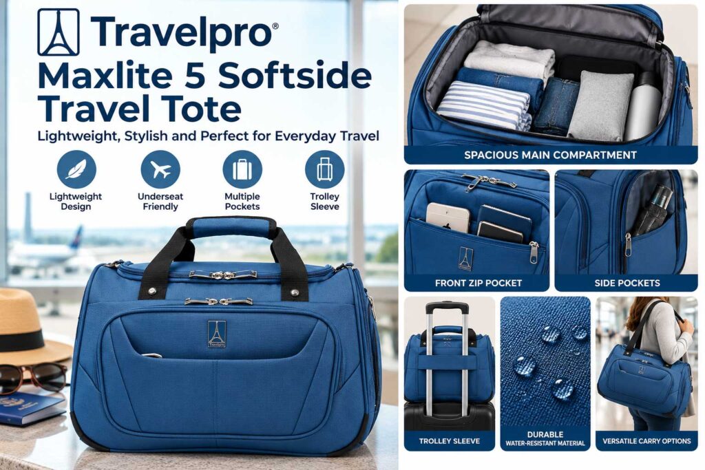 Travelpro Maxlite 5 Softside Travel Tote Best Lightweight Personal-Item Bag