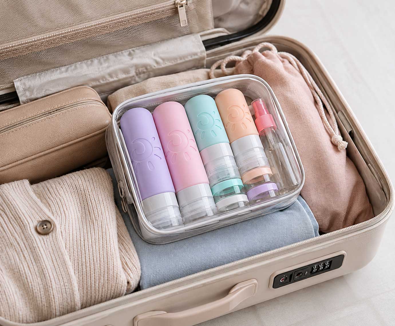 Leak-Proof Travel Toiletry Bottles