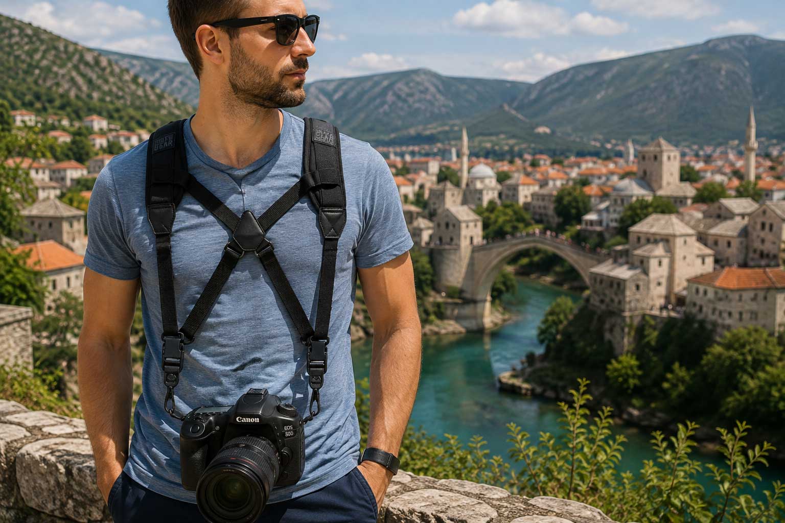 USA GEAR DSLR Camera Strap Chest