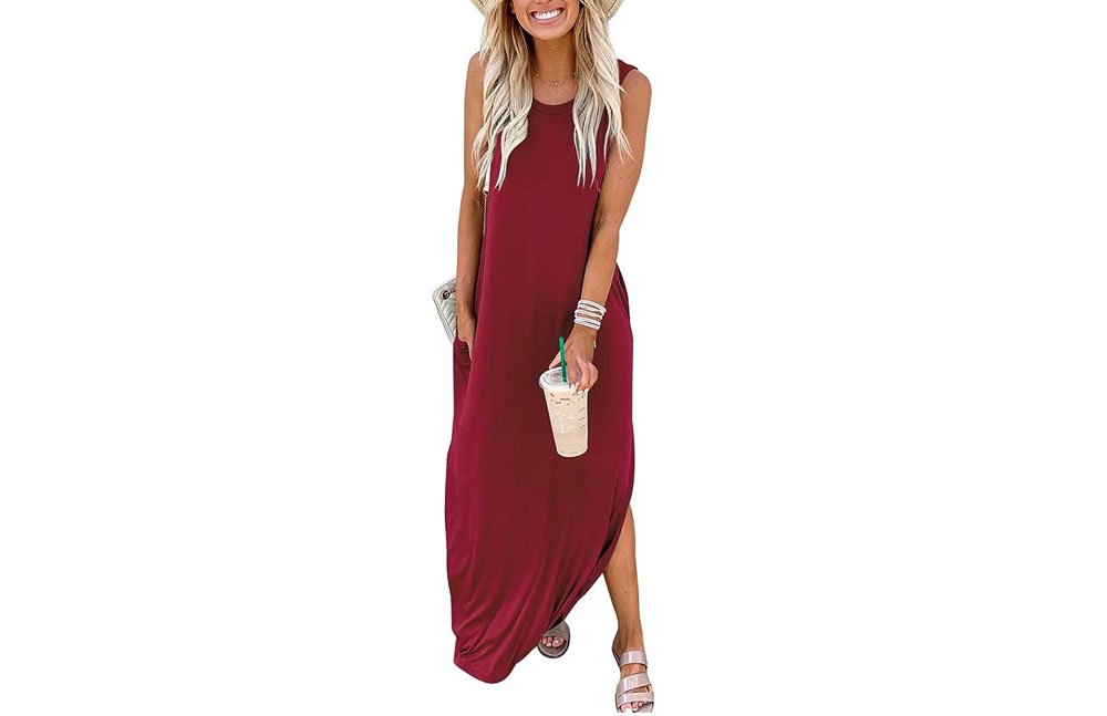 ANRABESS Sleeveless Maxi Dress