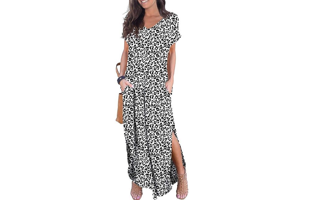 GRECERELLE Loose Maxi Dress with Pockets