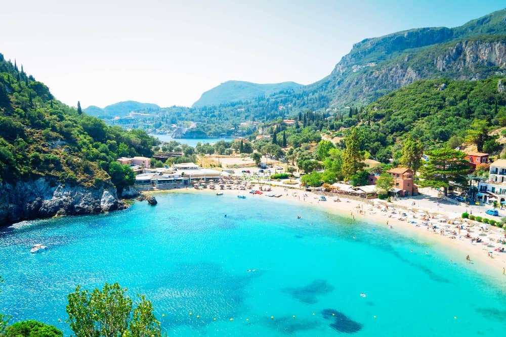 paleokastritsa beach korfu Greece