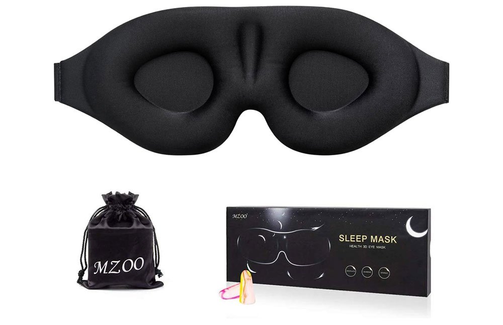 3D-contoured sleeping mask